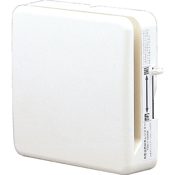 高須産業 Φ100角型自然給気レジスター（ホワイト） TSK-100KR