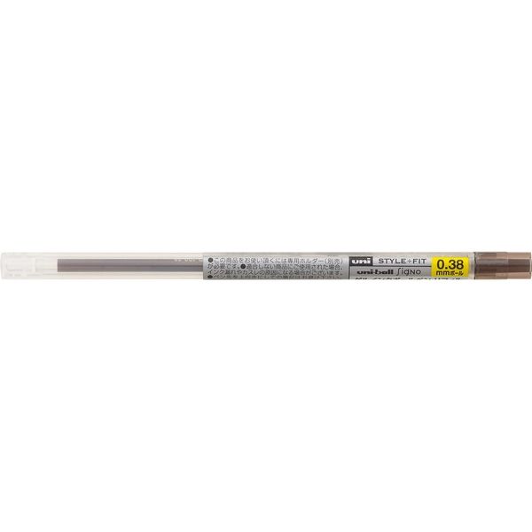 三菱鉛筆 スタイルフィット　リフィル０．３８　ブラウンブラック UMR10938.22 10本