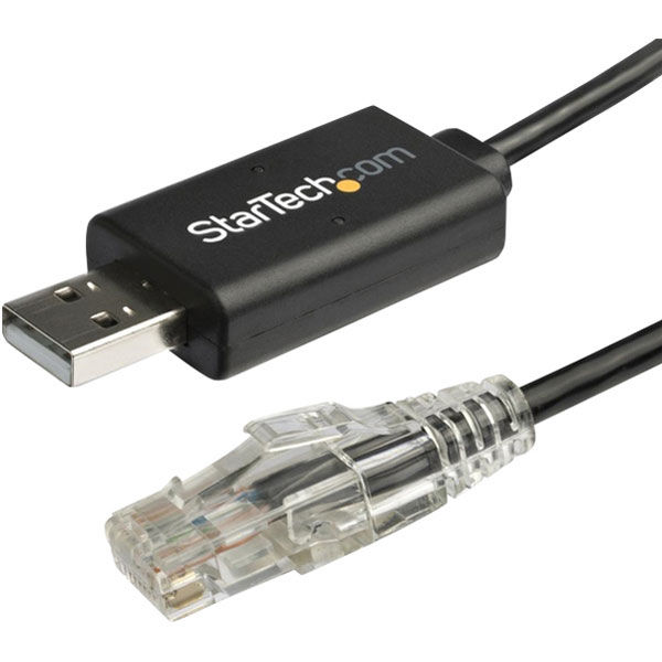 RJ45-USB Cisco互換コンソールケーブル 1.8m　ICUSBROLLOVR　1個　StarTech.com