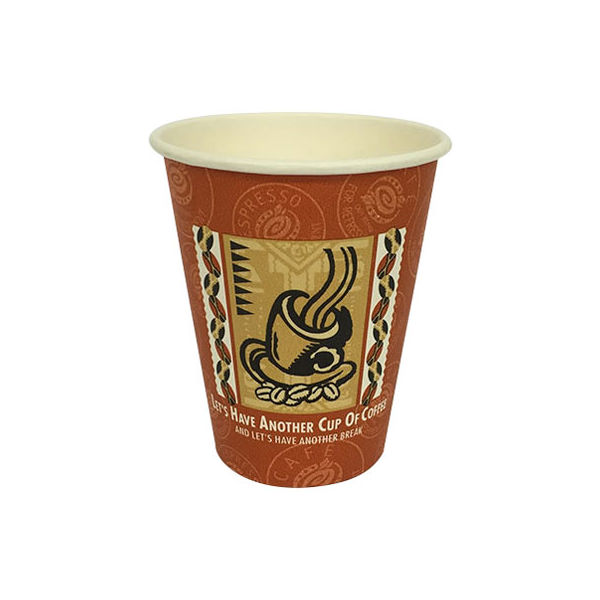 東罐興業 厚紙コップ SMT-280 レッツコーヒー 31-268-301 1包：1000枚（50×20）（直送品）