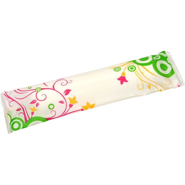 高級レーヨンエンボスおしぼり ポップ RE70M2630B006 1包：480本（60×8） 日本ラインファースト（直送品）