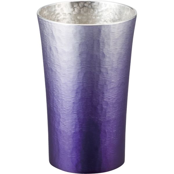 大阪錫器 錫製タンブラー200ml ギフト包装 16-1-1PR（紫（SHINRA））（直送品）