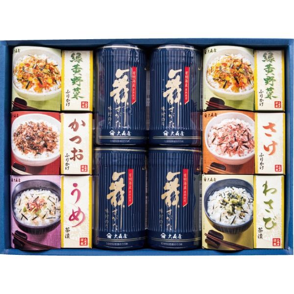 大森屋 卓上のり・お茶漬・ふりかけ詰合せ NTF-40N ギフト包装 （直送品）