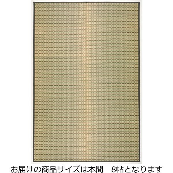 萩原 国産柄上敷き 山月（さんげつ） 本間 8帖 幅3820×奥行3820mm 81931580 1枚（直送品）