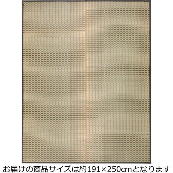 萩原 国産い草センターラグ（裏貼り） 山月（さんげつ） 約幅1910×奥行2500mm 81938401 1枚（直送品）