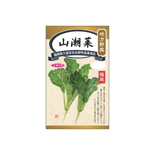 ニチノウのタネ 地方野菜 山潮菜 日本農産種苗 4960599246301 1セット（5袋入）（直送品）