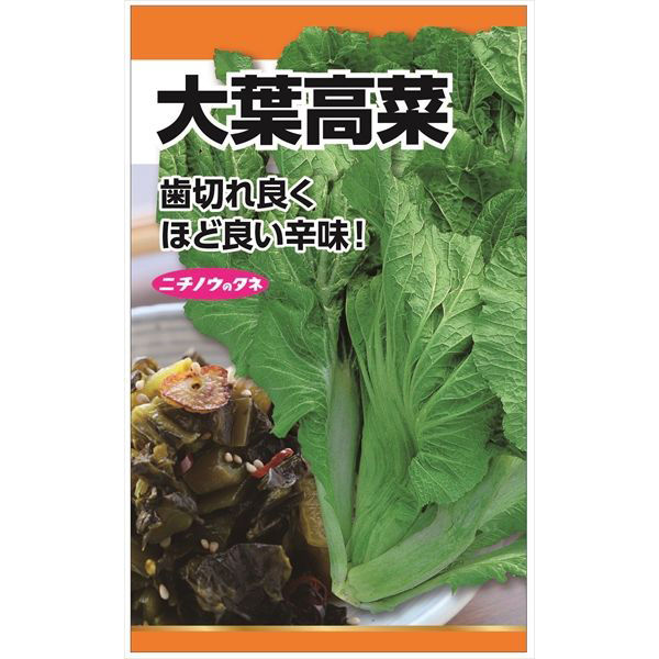 ニチノウのタネ 大葉高菜 日本農産種苗 4960599257703 1セット（5袋入）（直送品）