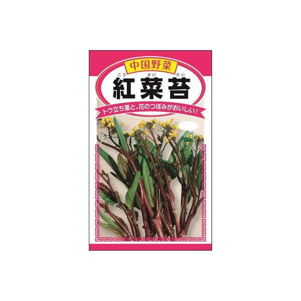 ニチノウのタネ 紅菜苔 日本農産種苗 4960599259400 1セット（5袋入）（直送品）