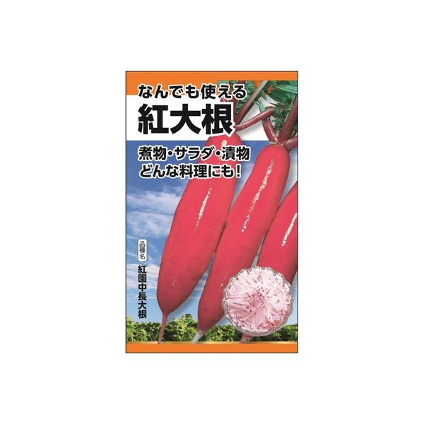 ニチノウのタネ なんでも使える紅大根（赤とんぼ） 日本農産種苗 4960599248909 1セット（3袋入）（直送品）