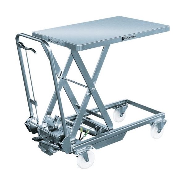 スギヤス Bishamon ハンドリフター クリーンボーイ2 均等荷重150kg テーブル寸法700×450mm BXS15 1台（直送品）