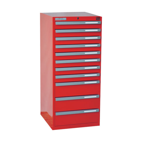 大阪製罐 OS ライゼットキャビネット 間口473×奥行485×高さ1061mm(レッド)最大積載量330kg LZ1083R 1台(1個)（直送品）