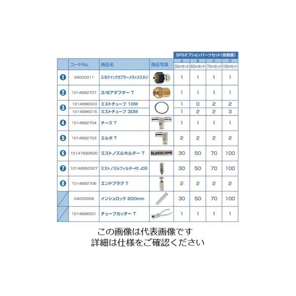 スーパー工業 SFSオプションパーツセットB(50m) 10Z0124002 1セット 498-3025（直送品）