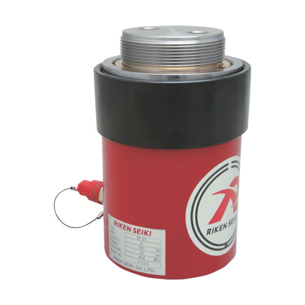 理研機器 RIKEN 単動式油圧シリンダー インチねじ ストローク153mm VCカプラ付 S5-153VC 1台 819-9915（直送品）