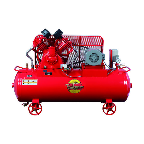 富士 レシプロコンプレッサー(給油式) 汎用空冷二段圧縮コンプレッサ 3.7KW 50Hz W-35PMT-5 1台（直送品）