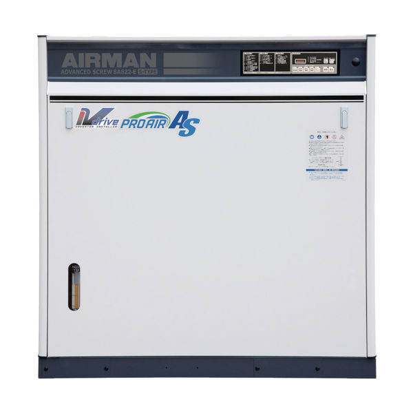 北越工業 北越 スクリューコンプレッサ ドライヤ付 37KW 60Hz SAS37SD-6E 1台 772-6554（直送品）