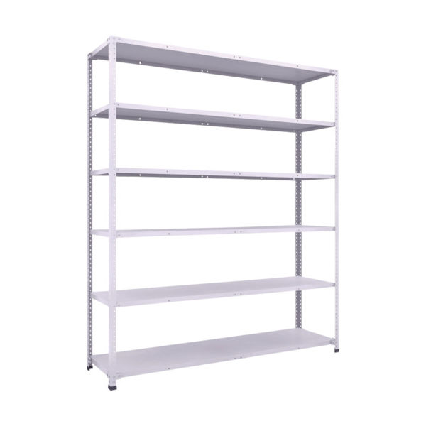 トラスコ中山 TRUSCO 軽量150型中棚ボルトレス棚 W1800XD450XH2100 6段 TLA76S-16 1台(1個) 283-3085（直送品）