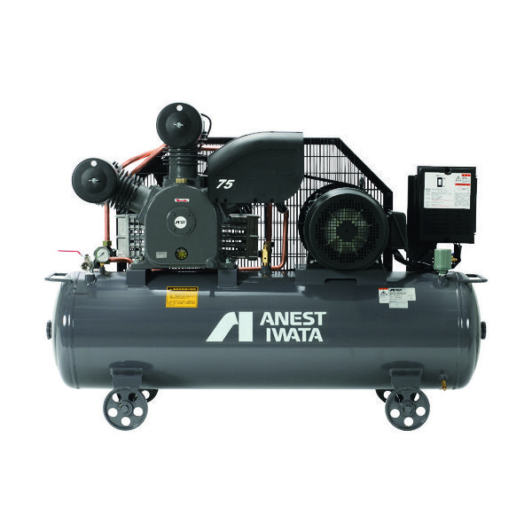 アネスト岩田 レシプロコンプレッサ(タンクマウント・オイルタイプ) 50Hz TLP55EG-14M5 1台 859-0957（直送品）