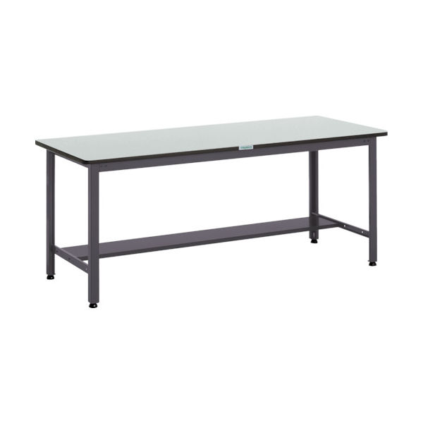 TRUSCO 中荷重作業台(500kg)AEW型 1800X750XH740 基本タイプ ダークグレー色 AEWR-1875 1台（直送品）