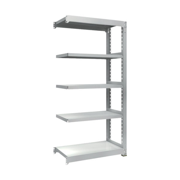 トラスコ中山 TRUSCO 耐食性スチール棚 TZM3型中量棚 900X471XH1800 5段 連結 TZM3-6355B 1台(1個)（直送品）