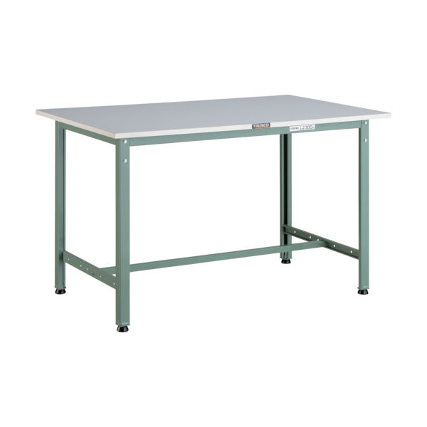 トラスコ中山 TRUSCO 軽荷重作業台(300kg)AE型 1200X600XH740 基本タイプ グリーン色 RAE-1260 1台（直送品）