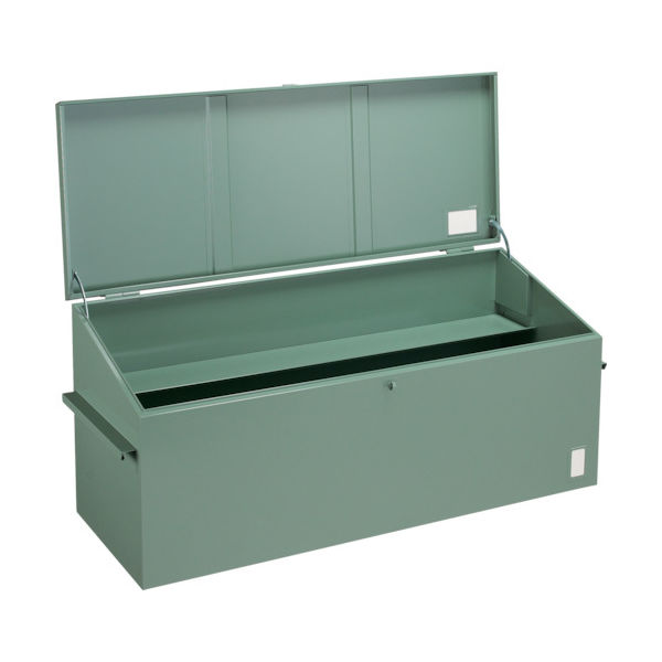 トラスコ中山 TRUSCO 大型車載用工具箱 棚1段付 1200X520X650 FT-12000 1台 239-0663（直送品）