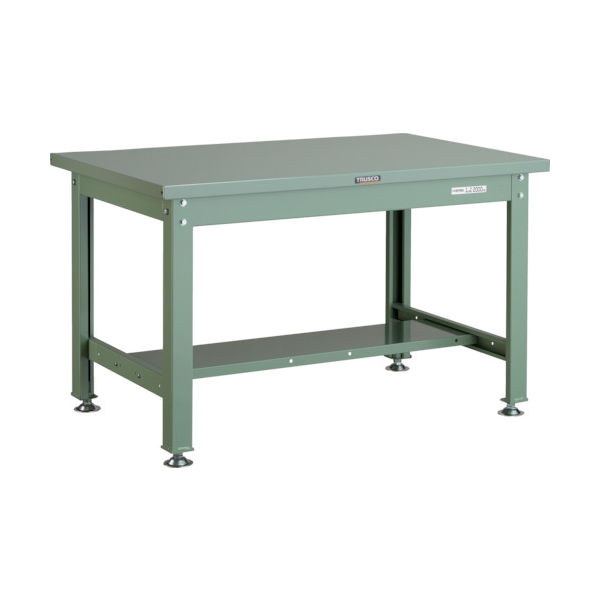 トラスコ中山 TRUSCO 中荷重作業台(2000kg)DW型 900X750XH740 基本タイプ グリーン色 SDW-900 1台（直送品）