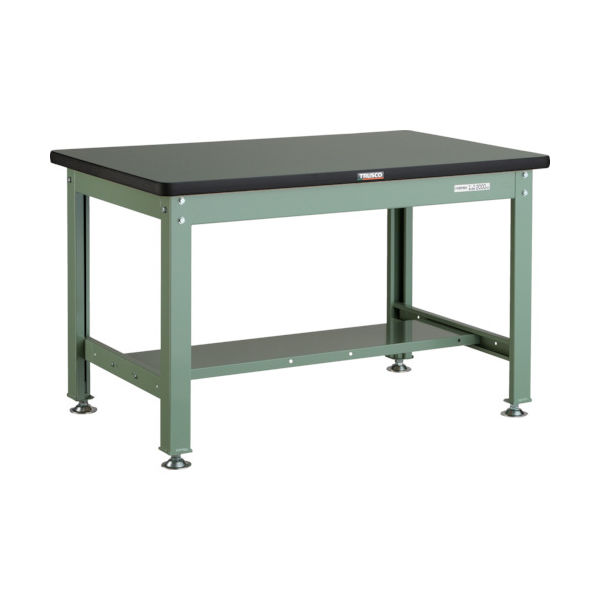 トラスコ中山 TRUSCO 中荷重作業台(2000kg)DW型 900X750XH740 基本タイプ グリーン色 RDW-900 1台（直送品）
