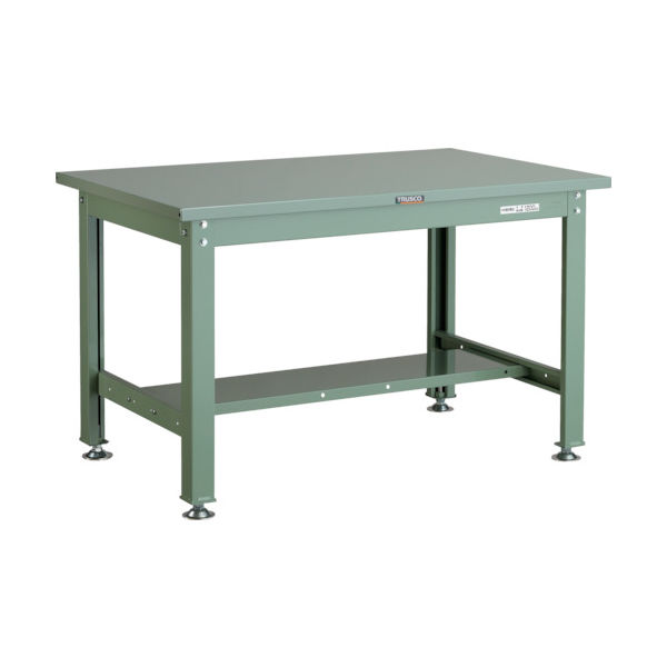 TRUSCO 中荷重作業台(1200kg)HW型 900X600XH740 基本タイプ グリーン色 緑 SHW-0960 GN 1台（直送品）
