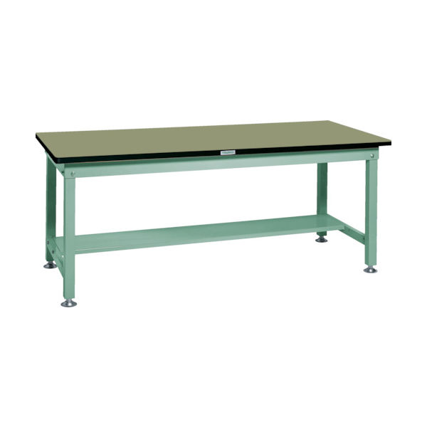 TRUSCO 中荷重作業台(1200kg)HW型 1500X750XH740 基本タイプ グリーン色 緑 RHW-1500 GN 1台（直送品）