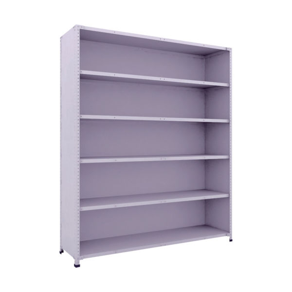 トラスコ中山 TRUSCO 軽量150型背側板付棚 1800X450XH2100 6段 TLA76S-26 1台(1個) 283-4359（直送品）