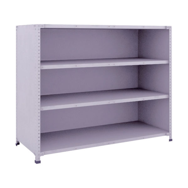 トラスコ中山 TRUSCO 軽量150型背側板付棚 1500X600XH1200 4段 TLA45L-24 1台(1個) 283-4961（直送品）