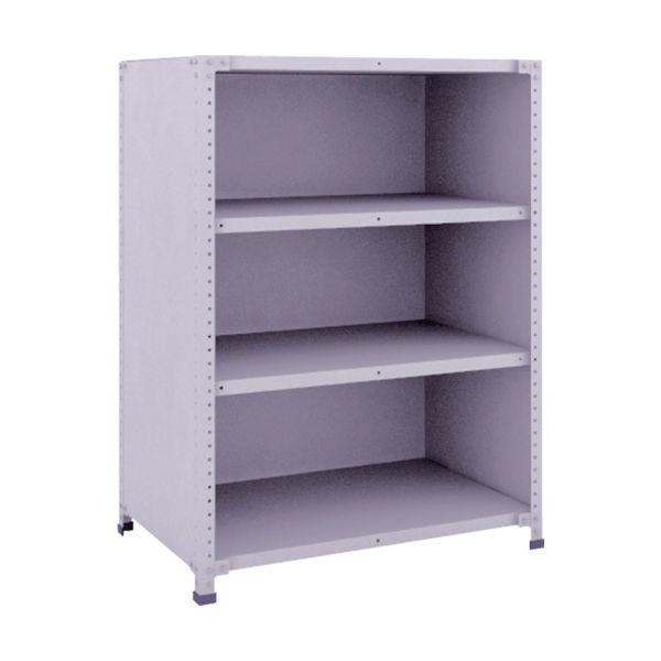 トラスコ中山 TRUSCO 軽量150型背側板付棚 900X600XH1200 4段 TLA43L-24 1台(1個) 283-5088（直送品）