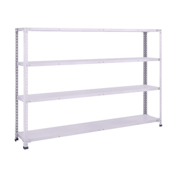 トラスコ中山 TRUSCO 軽量150型中棚ボルトレス棚 W1800XD300XH1200 4段 TLA46K-14 1台(1個)（直送品）