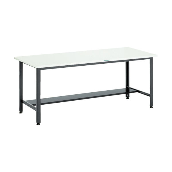 TRUSCO 中荷重作業台(500kg)AEW型 1500X750XH740 基本タイプ ダークグレー色 AEWS-1575 1台（直送品）