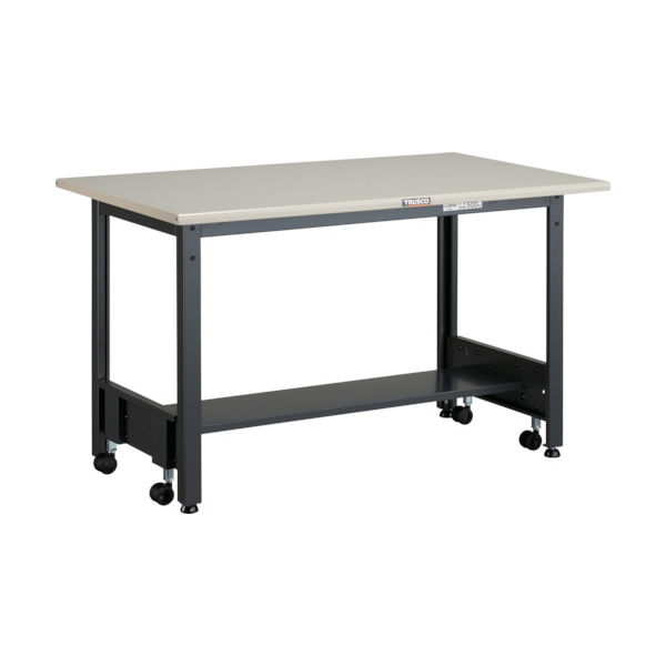 TRUSCO 中荷重作業台(500kg)CFW型 900X750XH740 基本タイプ ダークグレー色 CFWS-0975 1台（直送品）