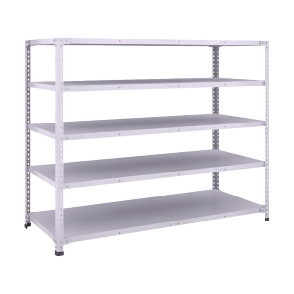 トラスコ中山 TRUSCO 軽量150型中棚ボルトレス棚 W1500XD600XH1200 5段 TLA45L-15 1台(1個)（直送品）