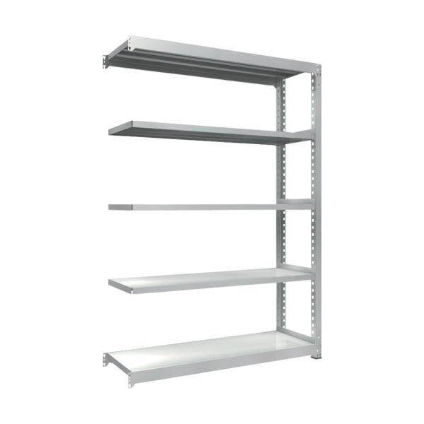 トラスコ中山 TRUSCO 耐食性スチール棚 TZM3型中量棚 1500X471XH2100 5段 連結 TZM3-7555B 1台(1個)（直送品）