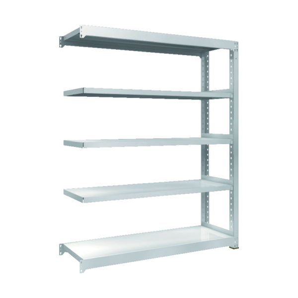 トラスコ中山 TRUSCO 耐食性スチール棚 TZM3型中量棚 1500X471XH1800 5段 連結 TZM3-6555B 1台(1個)（直送品）