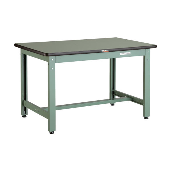 トラスコ中山 TRUSCO 中荷重作業台(800kg)GW型 900X450XH740 基本タイプ グリーン色 GWR-0945 1台（直送品）