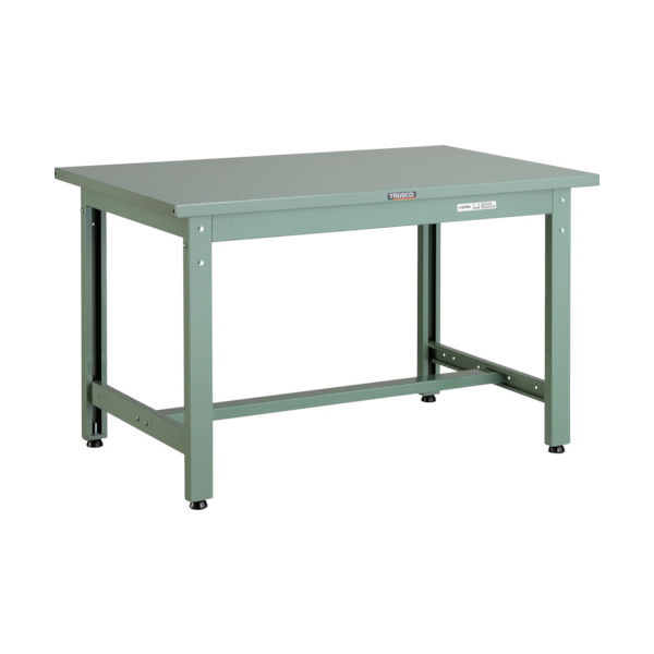 トラスコ中山 TRUSCO 中荷重作業台(800kg)GW型 900X750XH740 基本タイプ グリーン色 GWS-0975 1台（直送品）