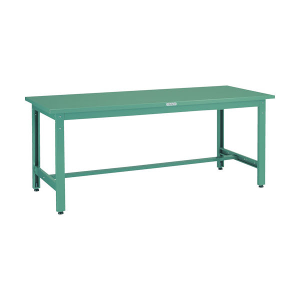 トラスコ中山 TRUSCO 中荷重作業台(800kg)GW型 1800X750XH740 基本タイプ グリーン色 GWS-1875 1台（直送品）