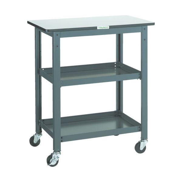 トラスコ中山 TRUSCO WHT型作業台補助テーブルワゴン 750X450XH900 WHT-4575H 1台 301-2735（直送品）