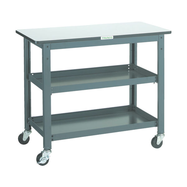 トラスコ中山 TRUSCO WHT型作業台補助テーブルワゴン 900X450XH740 WHT-4590 1台 301-2808（直送品）