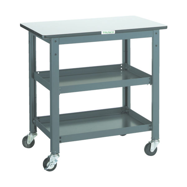 トラスコ中山 TRUSCO WHT型作業台補助テーブルワゴン 750X600XH740 WHT-6075 1台 301-2824（直送品）