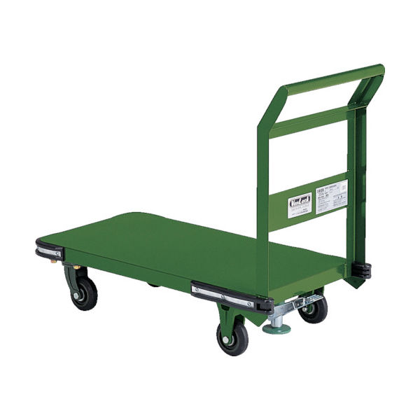 トラスコ中山 TRUSCO 鋼鉄製運搬車 1200X600 Φ150鋳物車輪 ストッパー付 OHN-2LS 1台 308-1133（直送品）