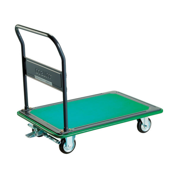 トラスコ中山 TRUSCO 固定ハンドルタイプ プレス製運搬車400KG ブレーキ付 316SEBN 1台 416-3443（直送品）