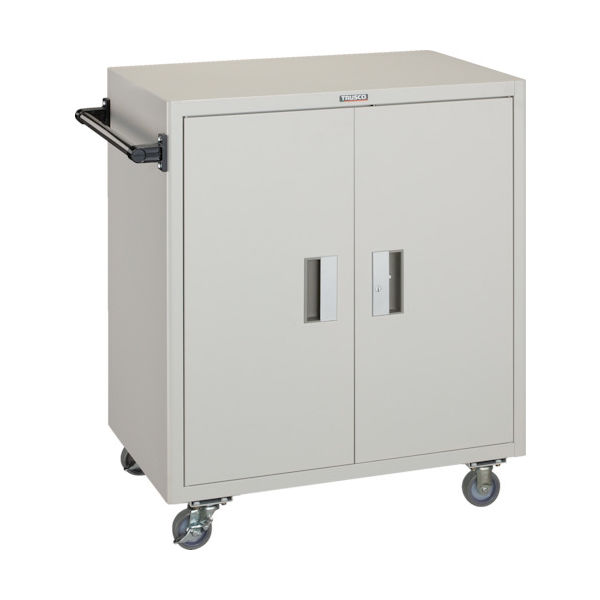 トラスコ中山 TRUSCO ツールワゴン 750X500XH880 扉付 ホワイト NTS-502N-W 1台 440-8381（直送品）