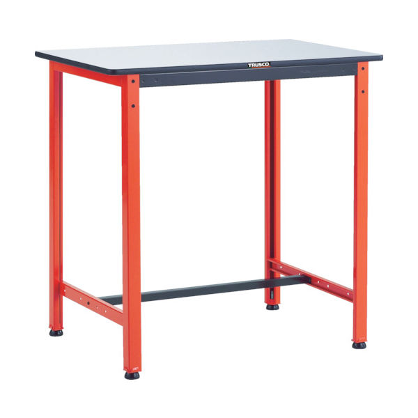 TRUSCO 軽荷重作業台(300kg)TFAEL型 900X600XH740 基本タイプ オレンジ色 TFAEL-0960 1台（直送品）
