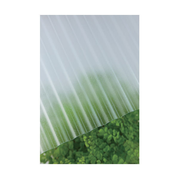 タキロンシーアイ タキロン ポリカ波板熱線カット 32波 7尺 4050クリアスモークマット 235730 1セット(10枚)（直送品）