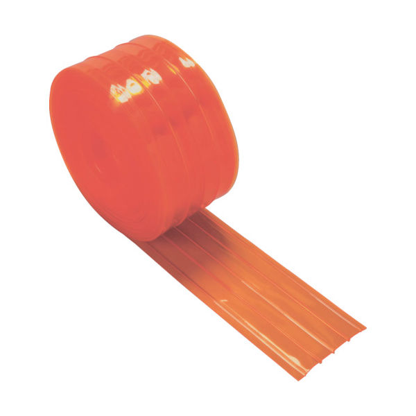 トラスコ中山 TRUSCO ストリップ型リブ付き間仕切りシート 防虫オレンジ3X300X30M TSRBO-330-30 1巻（直送品）